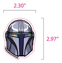 Image 3 of The Mandalorian Beskar Sticker