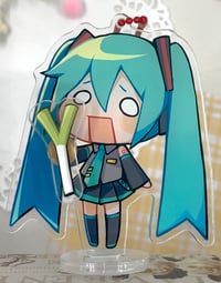 Image 2 of Miku Leek Spinner Standee & Charm