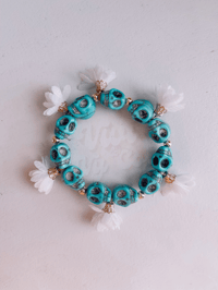 OAK RTS Boho Skelly Bracelet- Teal