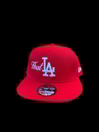Image 1 of HUSTLA RED ADJUSTABLE HAT