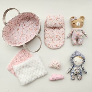 Image of Mini Doll Carry Basket Set