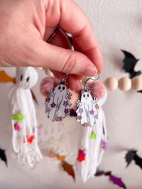 Image 2 of MTO Boho Ghostie Earrings