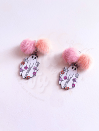 Image 4 of MTO Boho Ghostie Earrings