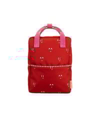Image 1 of backpack medium | better together | special edition | eyes | basketball red