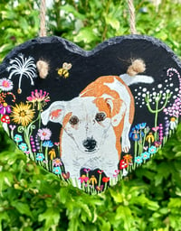 Image 5 of Meadow Pup ~ hand painted slate