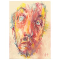 Image 1 of Askew - Charcoal, Soft Pastels and Pencil on Paper 