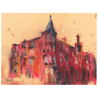 Image 1 of Tenement, Clarence Drive - Soft Pastels and Charcoal on Card