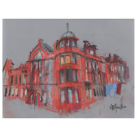 Image 1 of Old District Court, Glasgow - Charcoal and Soft Pastels on Card 