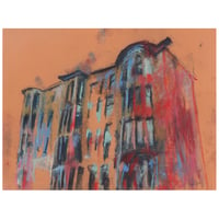 Image 1 of Tenement, Novar Drive - Charcoal and Soft Pastels on Card