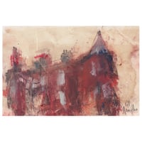 Image 1 of Tenement, Hyndland - Charcoal, Acrylic Paint And Soft Pastels On Paper