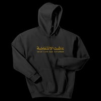 Gold embroidered hoodie