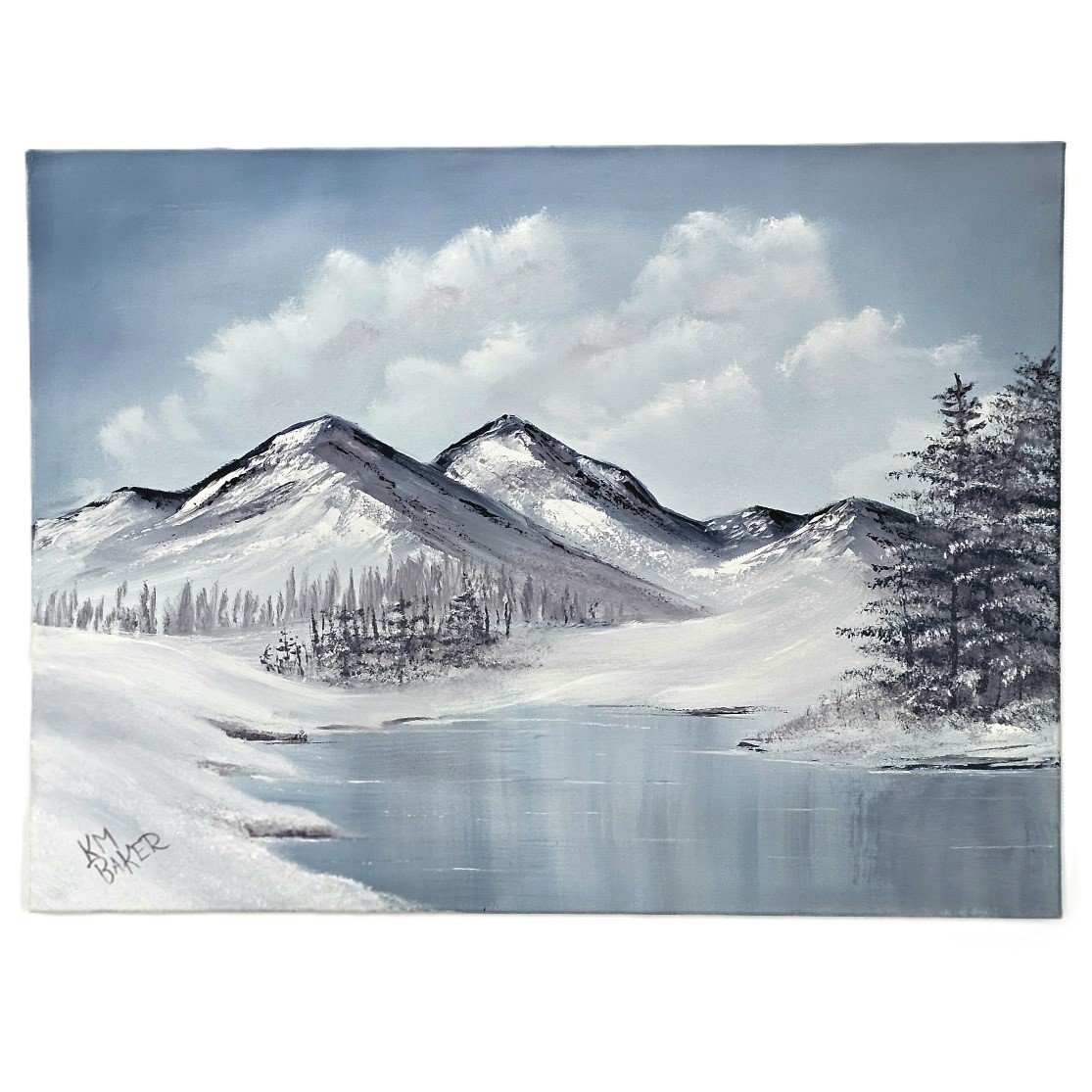 絵画 Winter Mountains Yosemite Winter Scene, 1872 by Albert Bierstadt - 25 X 36