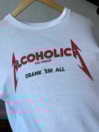 Image 3 of Alcholica 'Drank 'Em All' 80s Cropped XL