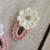 Daisy Crochet Clip 