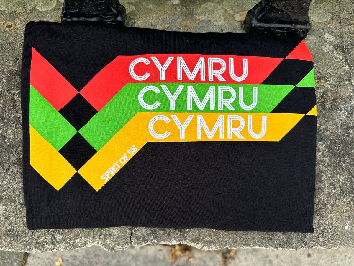 Image of Cymru x Spirit of 58 T Shirts & Sweatshirts in Black 