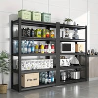 Image 8 of Heavy-Duty 5-Tier Adjustable Garage Shelving Unit - 2000LBS Capacity