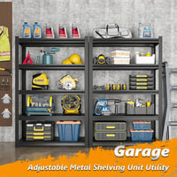 Image 10 of Heavy-Duty 5-Tier Adjustable Garage Shelving Unit - 2000LBS Capacity