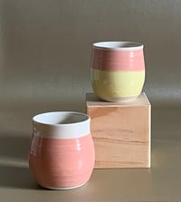 Image 2 of Pink and Yellow Cup