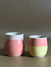 Image 3 of Pink and Yellow Cup