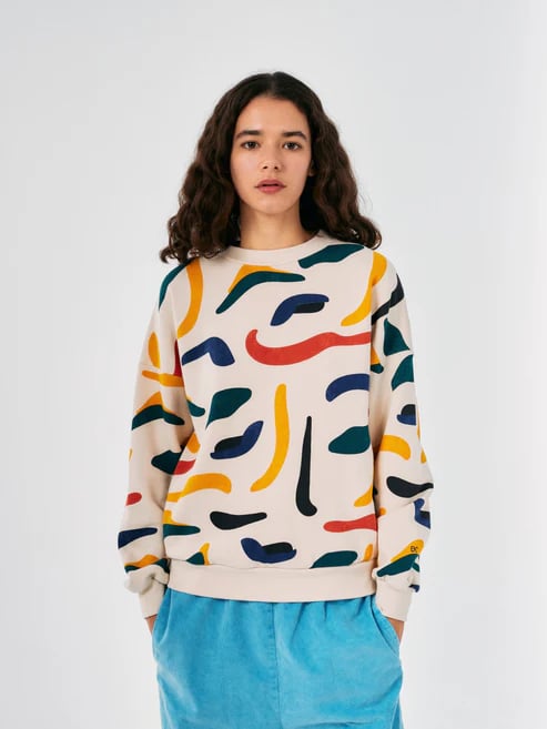 Image of 1-Sudadera pinceladas colores