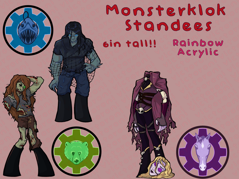 Monsterklok Standees (STOCK!) Image 3