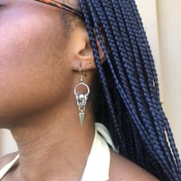 Image 2 of chunky drip earrings