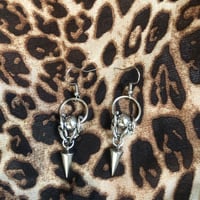 Image 3 of chunky drip earrings