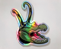 Image 2 of Alligator Loki Stickers