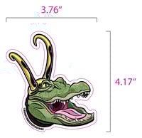 Image 3 of Alligator Loki Stickers