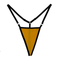 Image 1 of Yellow and Black Jersey G-String