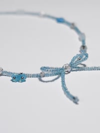 Image 3 of Blue and Crystal Bow
