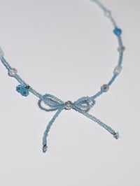Image 4 of Blue and Crystal Bow
