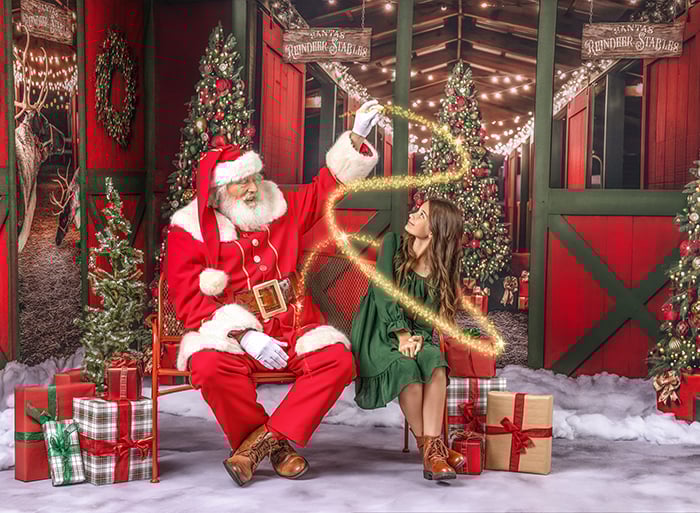 Image of Santa's Reindeer Stable Deluxe Experience
