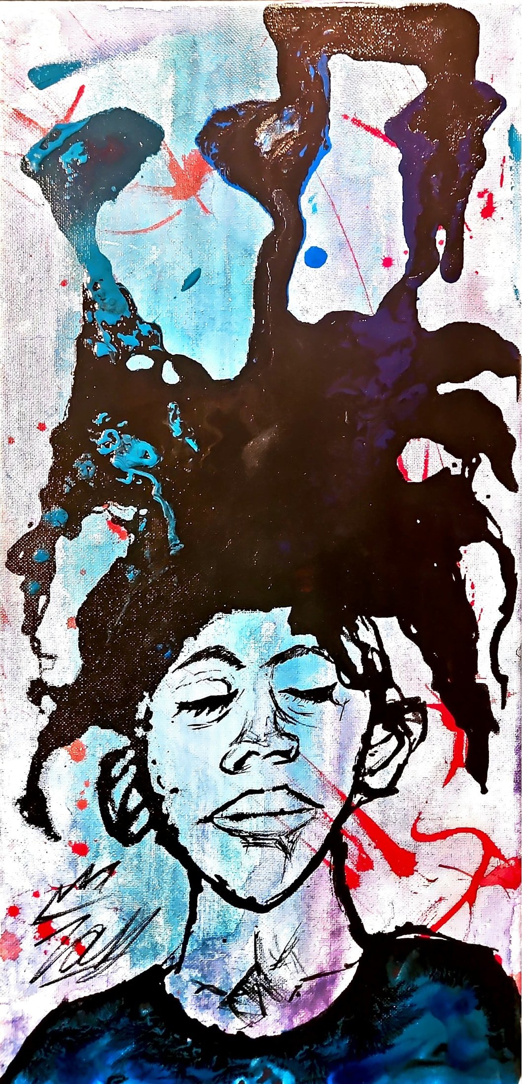 Image of Blue Rooted Dreads