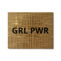 Image 4 of GRL PWR Glossy Metal Print w/ Wood Frame