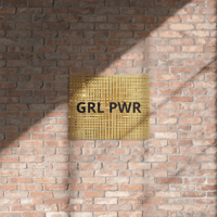 Image 8 of GRL PWR Glossy Metal Print w/ Wood Frame