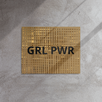 Image 5 of GRL PWR Glossy Metal Print w/ Wood Frame