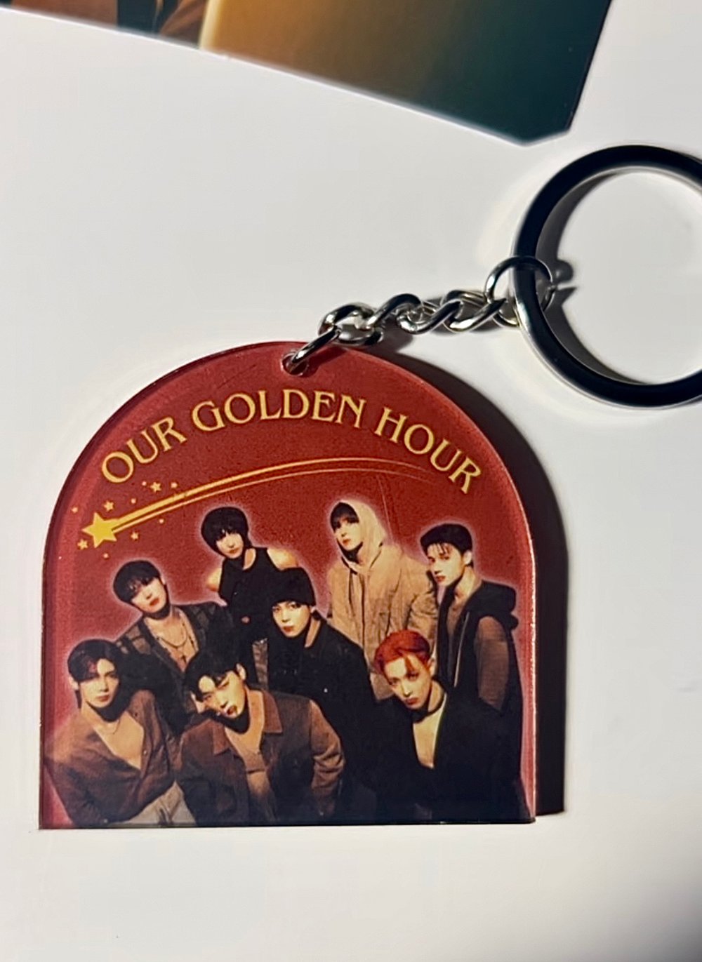 Image of Ateez 'Our Golden Hour' Keychain