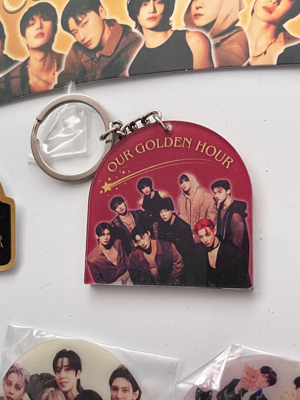 Image of Ateez 'Our Golden Hour' Keychain