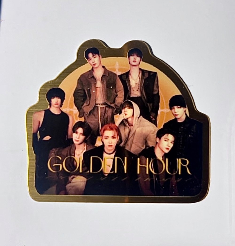 Image of Ateez 'Our Golden Hour' Gold Sticker