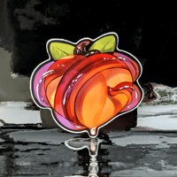 Image 1 of Tentacle Peach - Sticker