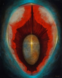 Image 1 of Untitled, original oil painting on wood panel