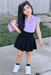 Image 2 of Black pleated skirt 