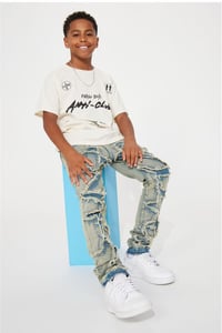 Image 1 of Geometric Skinny Jeans 
