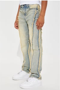 Image 3 of Denim Jacket & Stacked Jeans Set