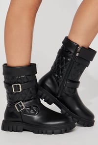 Image 2 of Black Combat Boots