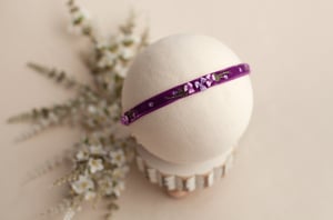 Image of Embroidered Velvet Headband
