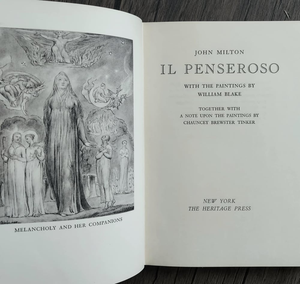 L'Allegro & Il Penseroso, by John Milton with the paintings by William Blake