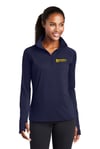 Ladies Navy Performance Quarter Zip pullover