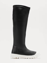 Image 2 of Black over the knee boots